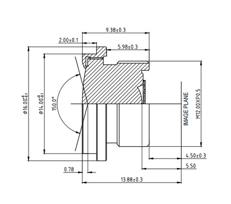 IP67 2MP/3MP Sistema de gestión de cabina Lente F2.0 EFL3.0mm Seguridad y protección