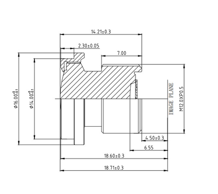 4.8 mm EFL Sistema de monitoreo de cámara Lente con sensor tamaño OX03F10 1920*1536 FBL/FFL 2.95